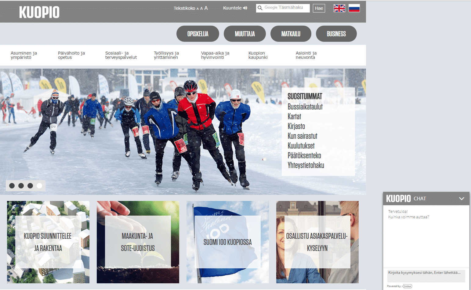 chat asiakaspalvelun TOP 3-hyödyt Kuopion kaupungin asiakaspalvelulle