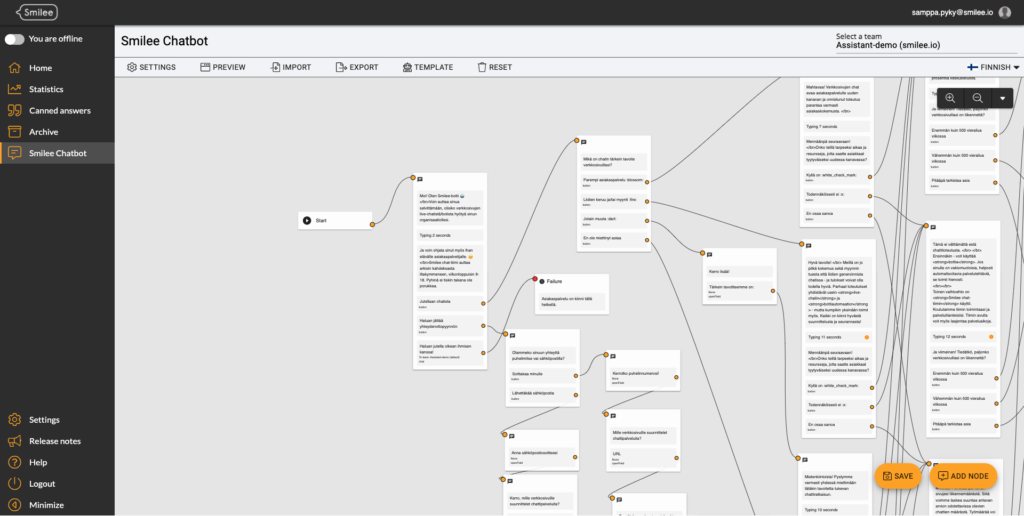 Smilee Chatbot Editor